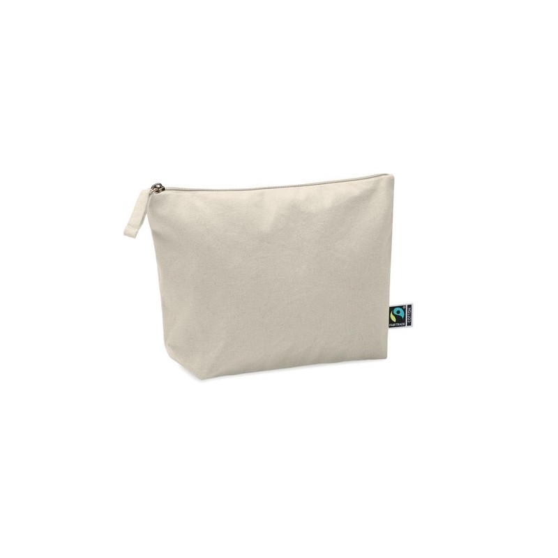 Trousse Éco-responsable Personnalisée Commerce Équitable OSOLE COS Matières : coton Couleurs : beige