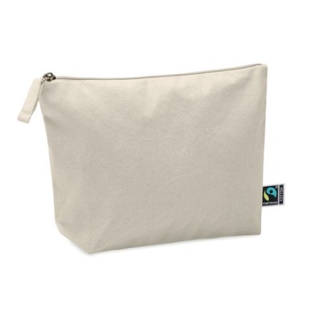 Trousse Éco-responsable Personnalisée Commerce Équitable OSOLE COS Matières : coton Couleurs : beige