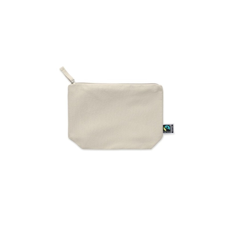 Trousse Éco-responsable Personnalisée Commerce Équitable OSOLE COS Matières : coton Couleurs : beige cadeau entreprise pas cher