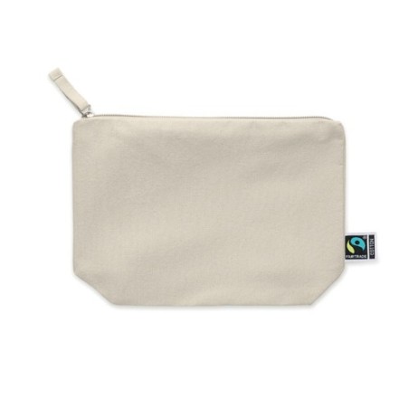 Trousse Éco-responsable Personnalisée Commerce Équitable OSOLE COS Matières : coton Couleurs : beige cadeau entreprise pas cher