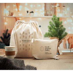 Trousse Éco-responsable Personnalisée Commerce Équitable OSOLE COS Matières : coton Couleurs : beige impression haute définition