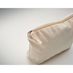 Trousse Éco-responsable Personnalisée Commerce Équitable OSOLE COS Matières : coton Couleurs : beige marquage laser ultra précis