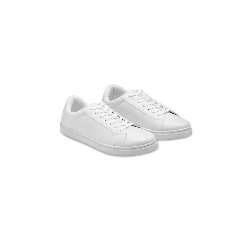Baskets Personnalisées en PU Confortables et Élégantes Taille 45 Blancos Matières : PU Couleurs : blanc