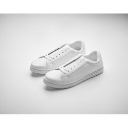 Baskets Personnalisées en PU Confortables et Élégantes Taille 45 Blancos Matières : PU Couleurs : blanc marquage laser ultra pré