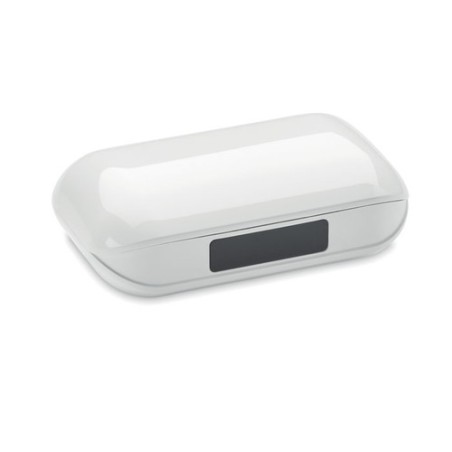 Écouteurs TWS Recyclés Personnalisés en ABS - Quaver Matières : ABS Couleurs : blanc cadeau entreprise pas cher