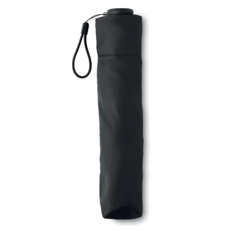 Parapluie pliant ultra léger personnalisé MINIBRELLA Matières : PET Couleurs : noir cadeau entreprise pas cher