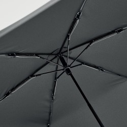 Parapluie pliant ultra léger personnalisé MINIBRELLA Matières : PET Couleurs : noir marquage laser ultra précis