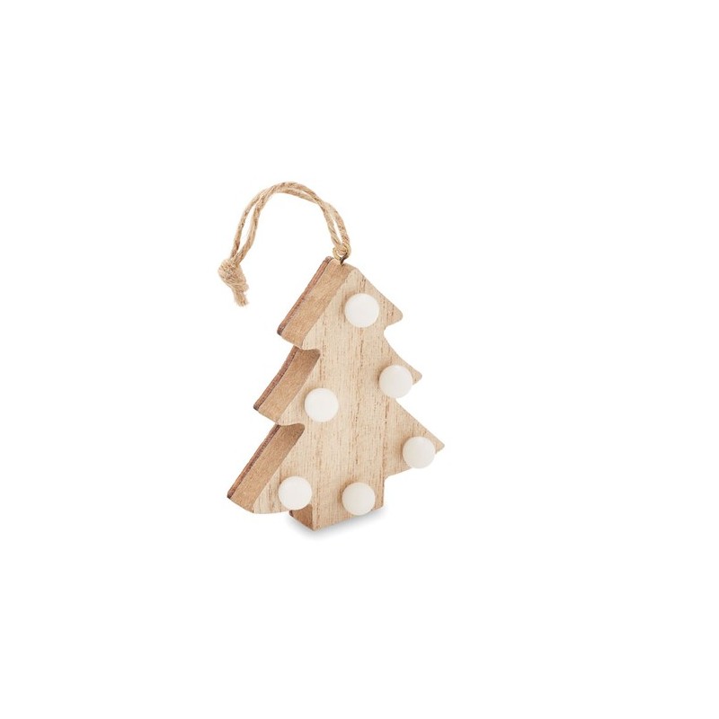 Sapin en Bois LULIE avec Lumières LED