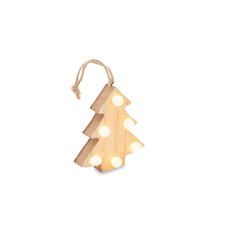Sapin en Bois LULIE avec Lumières LED