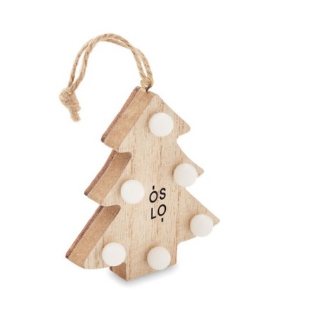 Sapin en Bois LULIE avec Lumières LED