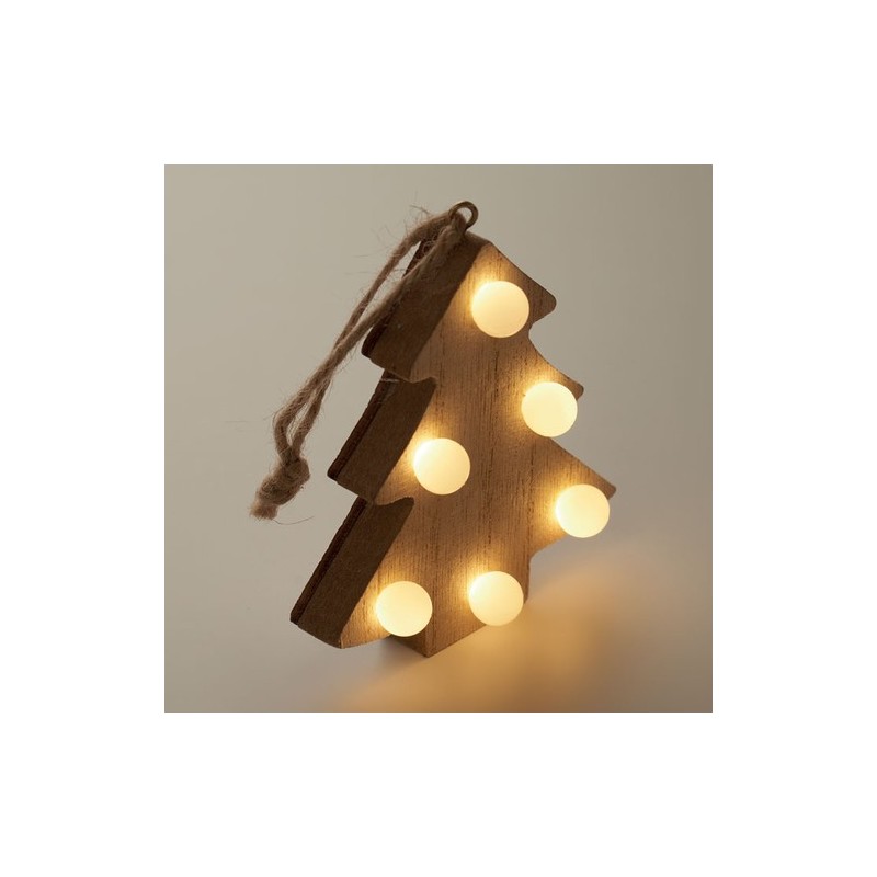 Sapin en Bois LULIE avec Lumières LED