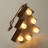 Sapin en Bois LULIE avec Lumières LED