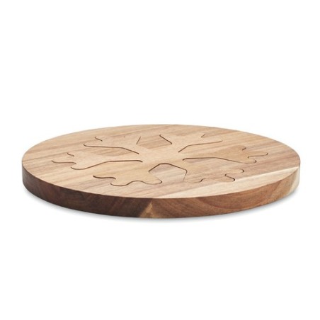 Dessous de Plat en Acacia - Lot de 2 Design Élégant