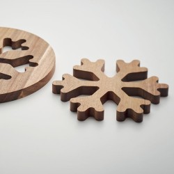 Dessous de Plat Fonctionnel et Élégant en Acacia Matières : bois Couleurs : bois impression haute définition