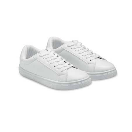 Baskets Personnalisées en PU Taille 38 BLANCOS pour le Quotidien Matières : PU Couleurs : blanc