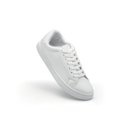 Baskets Personnalisées en PU Taille 38 BLANCOS pour le Quotidien Matières : PU Couleurs : blanc 2
