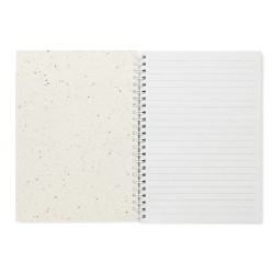 Carnet A5 Éco-responsable en Papier Semence Personnalisé - SEED RING Matières : papier Couleurs : blanc 2