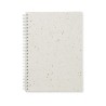 Carnet A5 Éco-responsable en Papier Semence Personnalisé - SEED RING Matières : papier Couleurs : blanc cadeau entreprise pas ch
