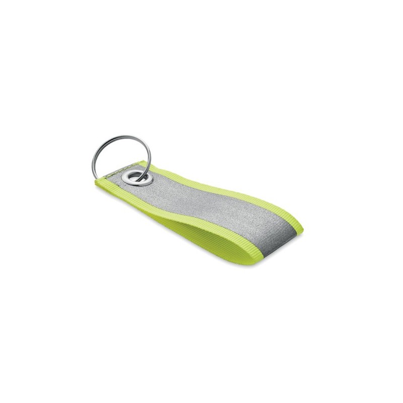 Porte-clés réfléchissant personnalisé REFLEKEY Matières : PET Couleurs : jaune fluo