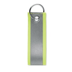 Porte-clés réfléchissant personnalisé REFLEKEY Matières : PET Couleurs : jaune fluo 2