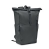 Sac à Dos Éco-responsable RPET 300D Personnalisé pour Ordinateur VALLEY ROLLPACK Matières : PET recyclé Couleurs : noir