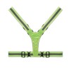 Bretelles de sécurité LED personnalisées pour chantiers ROUNDVISIBLE Matières : PET Couleurs : vert fluo