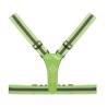 Bretelles de sécurité LED personnalisées pour chantiers ROUNDVISIBLE Matières : PET Couleurs : vert fluo impression haute défini
