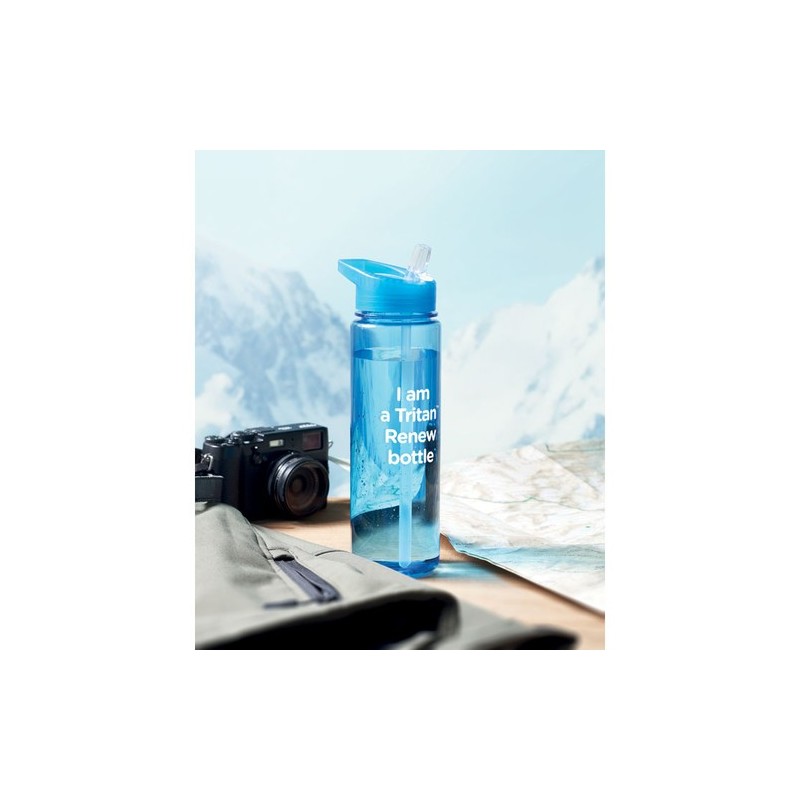 Bouteille Éco-responsable en Tritan Renew™ 650 ml - BAY Matières : tritan Couleurs : bleu transparent livraison express 24h 48h
