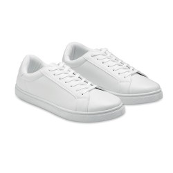 Baskets Légères et Stylées en PU Taille 44 Personnalisées BLANCOS Matières : PU Couleurs : blanc