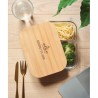 Lunchbox Éco-responsable en Verre et Bambou Personnalisée TUNDRA 3 Matières : verre Couleurs : transparent impression haute défi