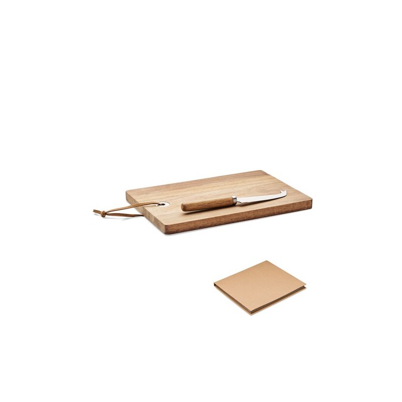 Plateau à fromage large en acacia personnalisé - OSTUR Matières : papier Couleurs : bois