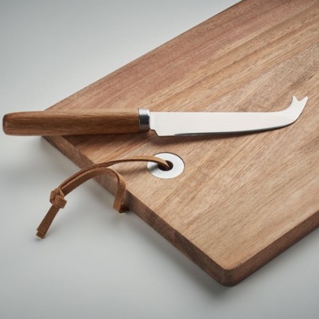 Plateau à fromage large en acacia personnalisé - OSTUR Matières : papier Couleurs : bois livraison express 24h 48h