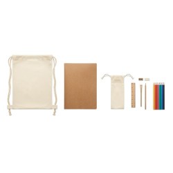 Set de dessin personnalisé pour enfants - FUNDRAW Matières : coton Couleurs : beige 2