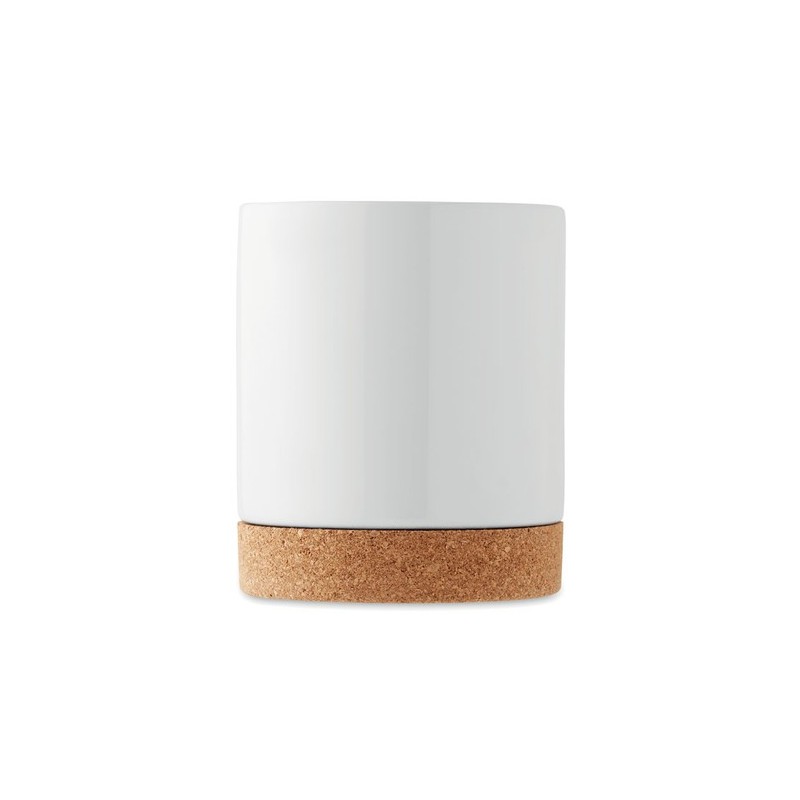 Mug en céramique  personnalisé 280 ml | KAROO Matières : grès Couleurs : blanc personnalisable avec votre logo