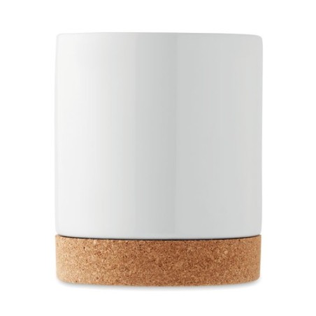 Mug en céramique  personnalisé 280 ml | KAROO Matières : grès Couleurs : blanc personnalisable avec votre logo