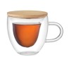 Tasse personnalisée en borosilicate à double paroi - CORAMUG Matières : verre Couleurs : transparent cadeau entreprise pas cher