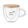 Tasse personnalisée en borosilicate à double paroi - CORAMUG Matières : verre Couleurs : transparent impression haute définition