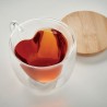 Tasse personnalisée en borosilicate à double paroi - CORAMUG Matières : verre Couleurs : transparent marquage laser ultra précis