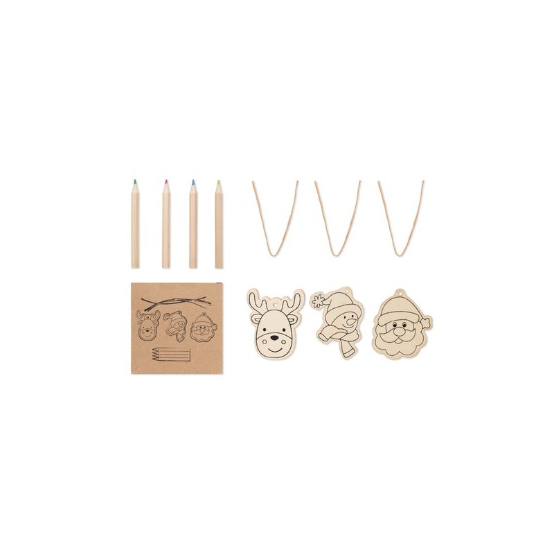 Décorations en bois à dessiner FUNCOOL