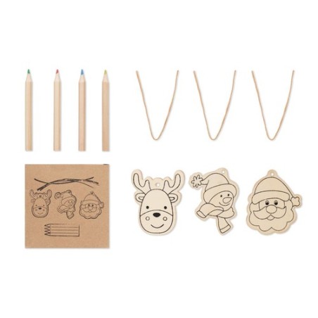 Décorations en bois à dessiner FUNCOOL Décorations en bois à dessiner FUNCOOL