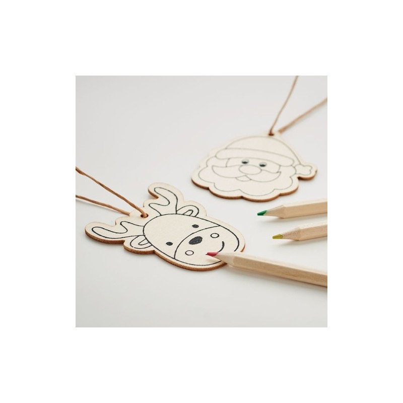 Décorations en bois à dessiner FUNCOOL