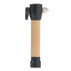 Lustre personnalisé 3 en 1 marteau d'urgence - Sécurité auto et maison LUSTRE Matières : bambou Couleurs : bois cadeau entrepris