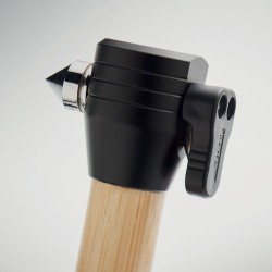 Lustre personnalisé 3 en 1 marteau d'urgence - Sécurité auto et maison LUSTRE Matières : bambou Couleurs : bois impression haute