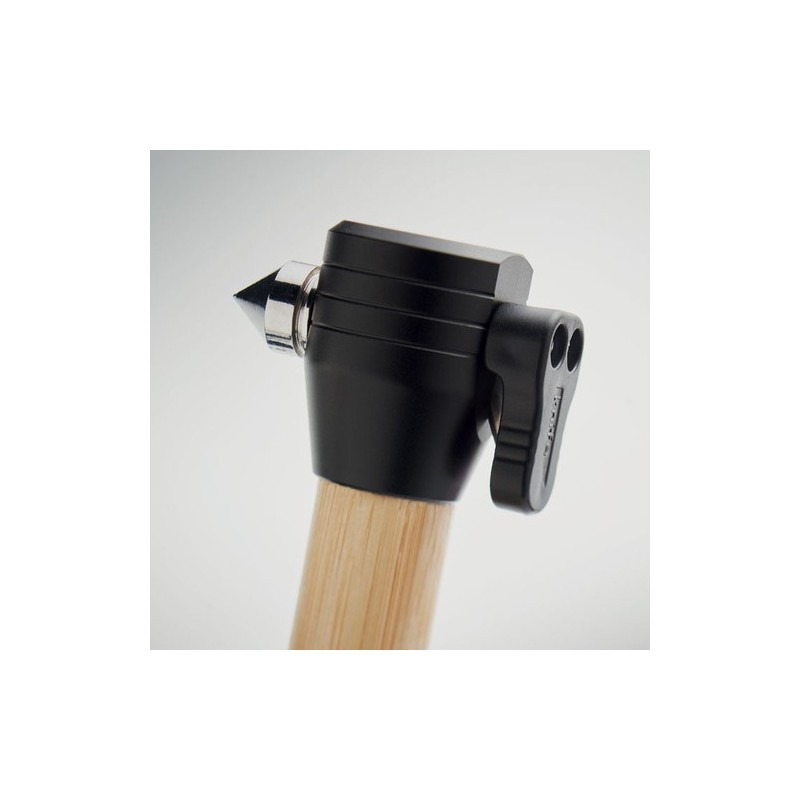 Lustre personnalisé 3 en 1 marteau d'urgence - Sécurité auto et maison LUSTRE Matières : bambou Couleurs : bois impression haute