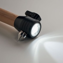 Lustre personnalisé 3 en 1 marteau d'urgence - Sécurité auto et maison LUSTRE Matières : bambou Couleurs : bois livraison expres