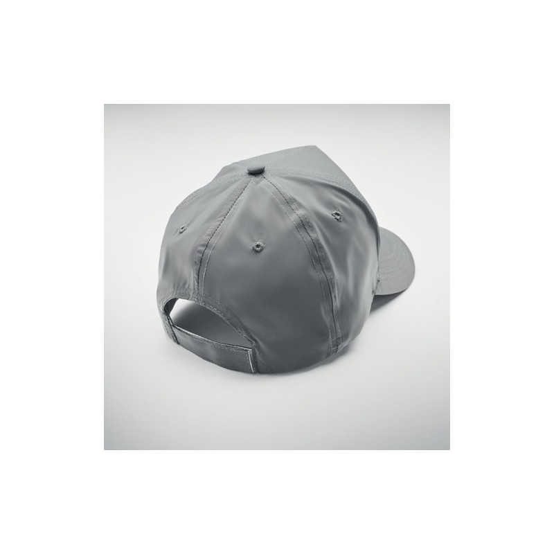Casquette baseball réfléchissante personnalisée RAYS Matières : PET Couleurs : argenté mat impression haute définition
