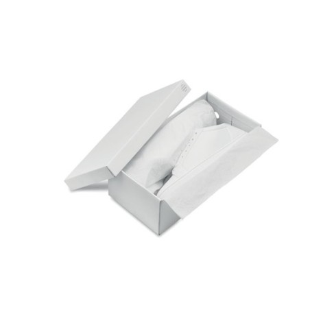 Baskets personnalisées en PU Taille 42 - BLANCOS Matières : PU Couleurs : blanc impression haute définition
