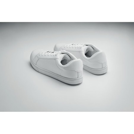 Baskets en PU Taille 41 - Confort et Style Blanc