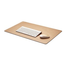 Sous-main personnalisé  en papier recyclé - Idéal pour le bureau Matières : caoutchouc Couleurs : beige personnalisable avec vot