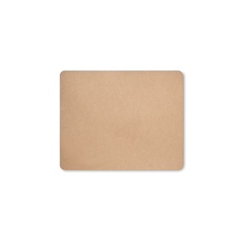 Tapis de souris  en papier recyclé personnalisé - FLOPPY Matières : caoutchouc Couleurs : beige personnalisable avec votre logo